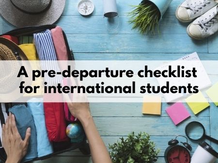 A pre-departure checklist for international students