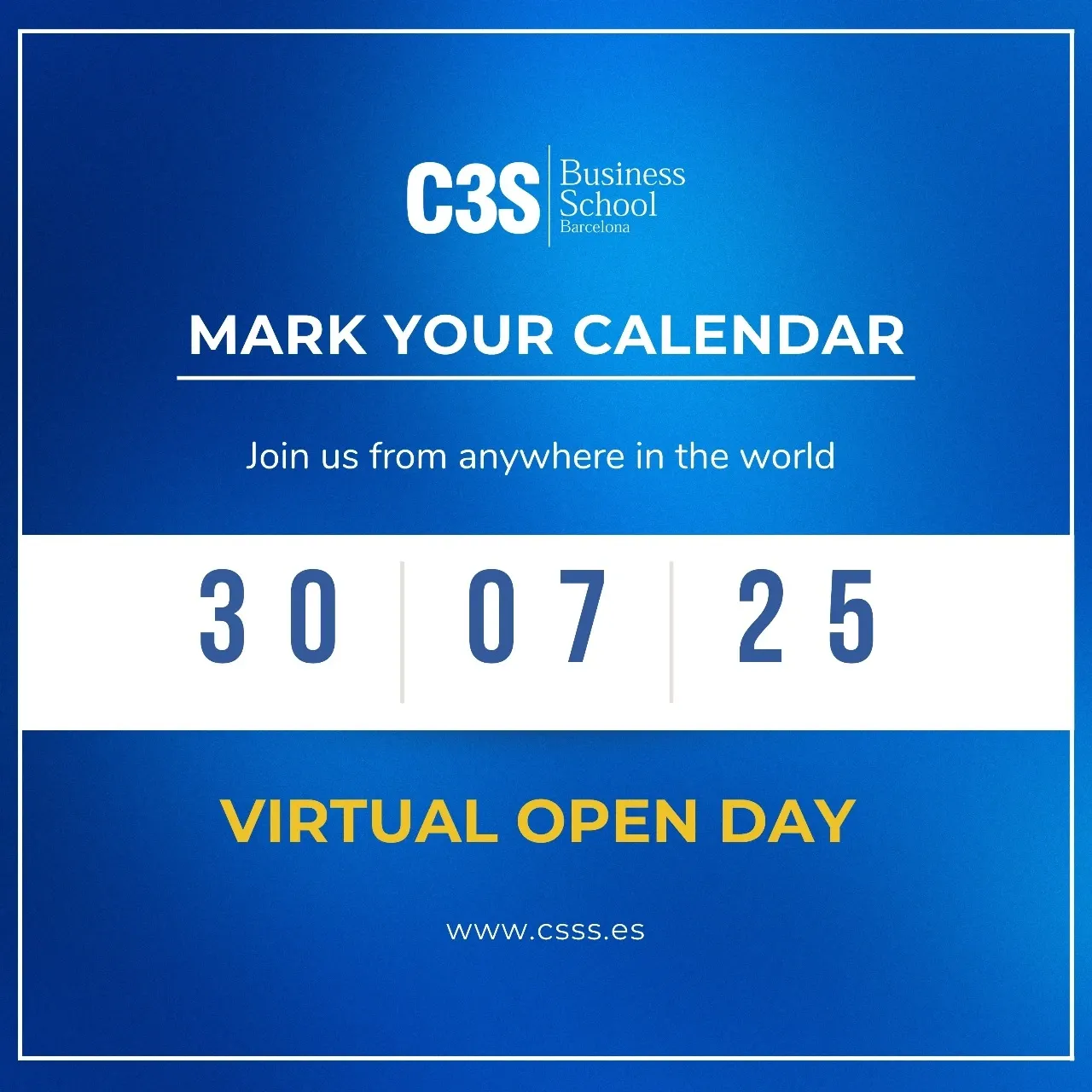 C3S Business School Virtual Open Day - css